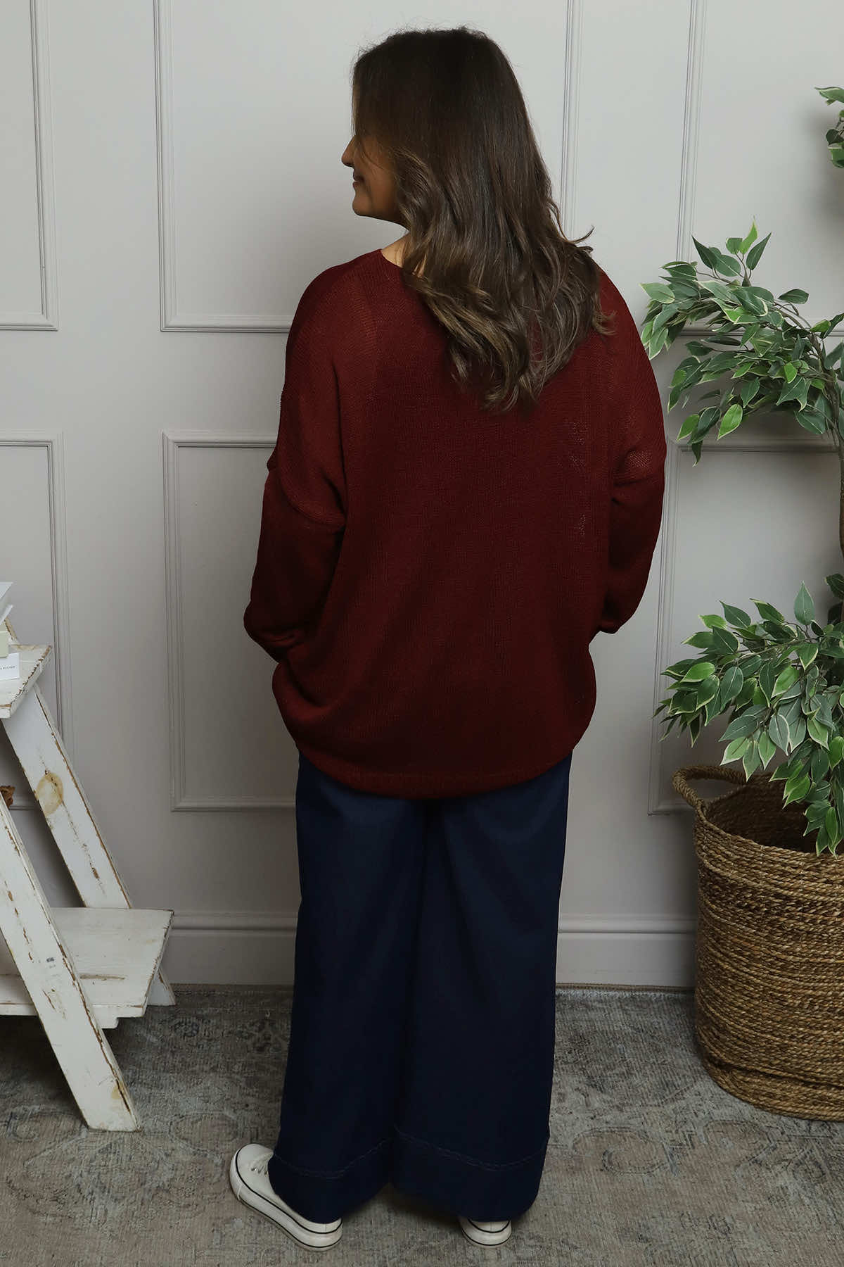 Bamburgh Knit Top Wine