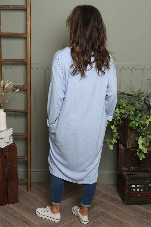 Linzi V-Neck Dress Light Blue - Image 4