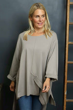 Mercer Asymmetric Cotton Top Mocha Mocha - Mercer Asymmetric Cotton Top Mocha