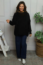 Bamburgh Knit Top Black Black - Bamburgh Knit Top Black