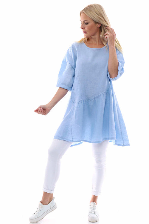 Lanton Linen Dress Light Blue - Image 1