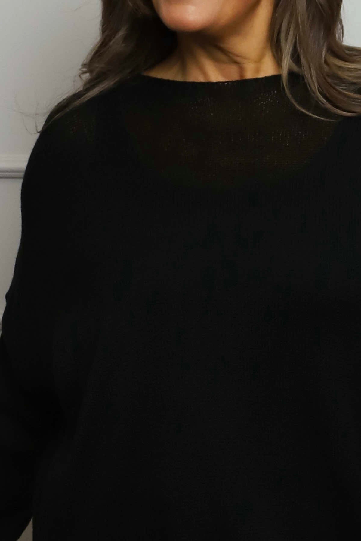 Bamburgh Knit Top Black