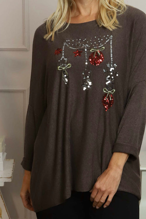 Lillian Christmas Jumper Cocoa - Image 3