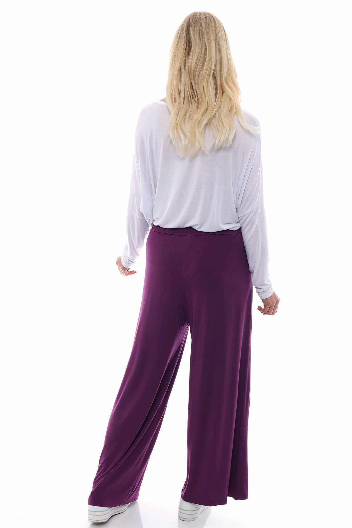 Alessia Cotton Trousers Purple
