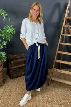 Branwen Denim Skirt Dark Denim