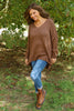 Josephine V-Neck Knitted Jumper Cocoa