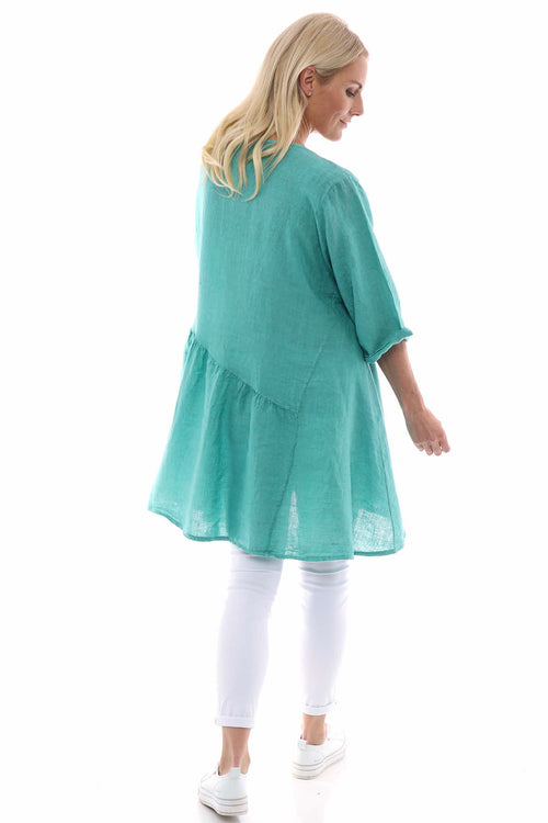 Lanton Linen Dress Mint - Image 7