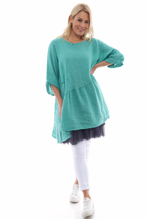 Lanton Linen Dress Mint - Image 6