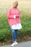 Leah Knitted Jumper Fuchsia