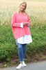 Leah Knitted Jumper Fuchsia