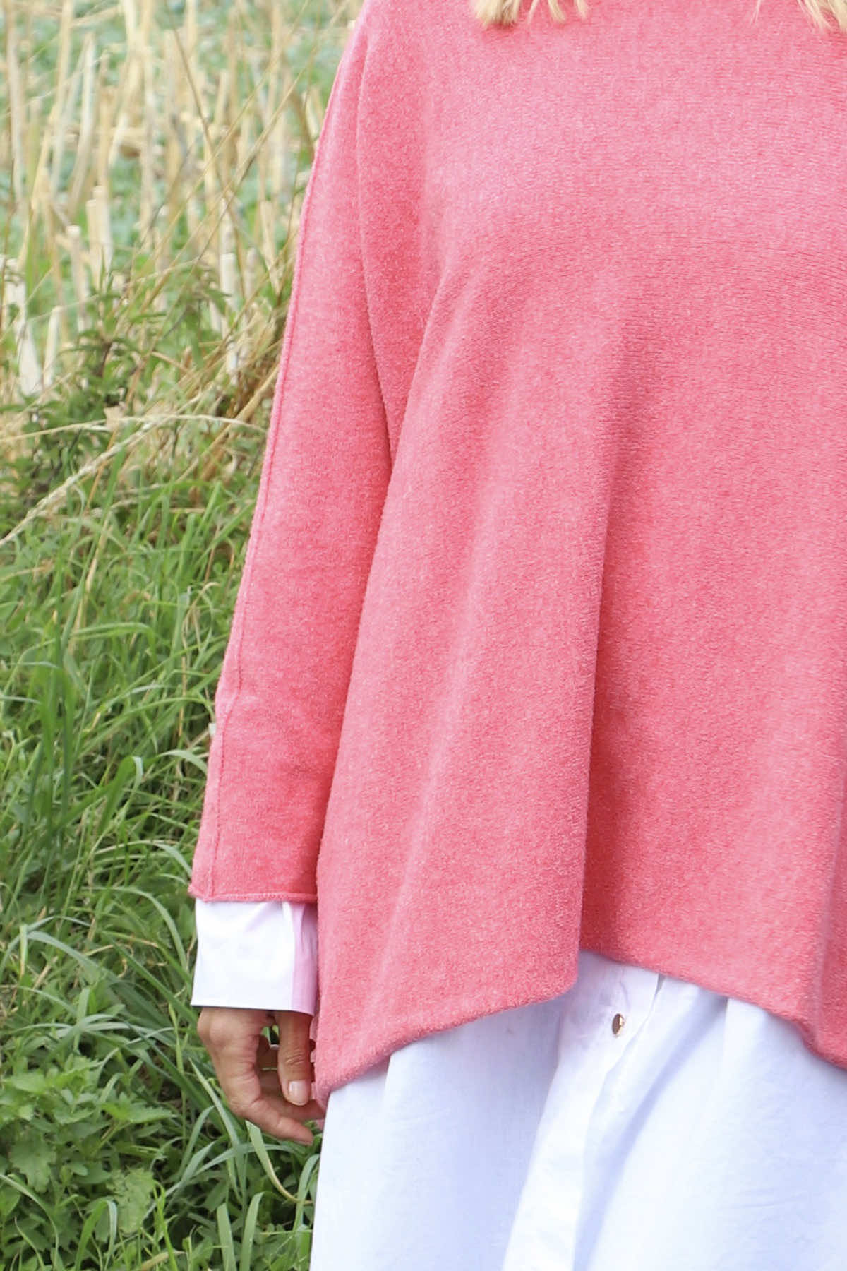 Leah Knitted Jumper Fuchsia