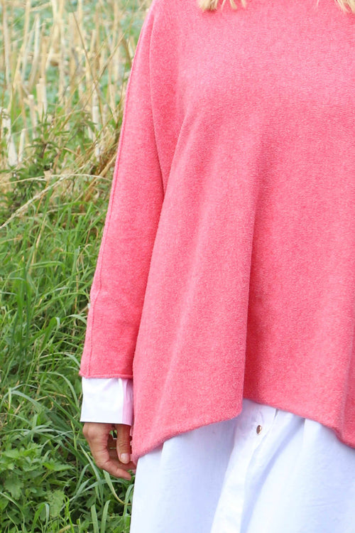 Leah Knitted Jumper Fuchsia - Image 3