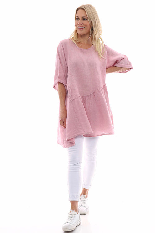 Lanton Linen Dress Pink - Image 2