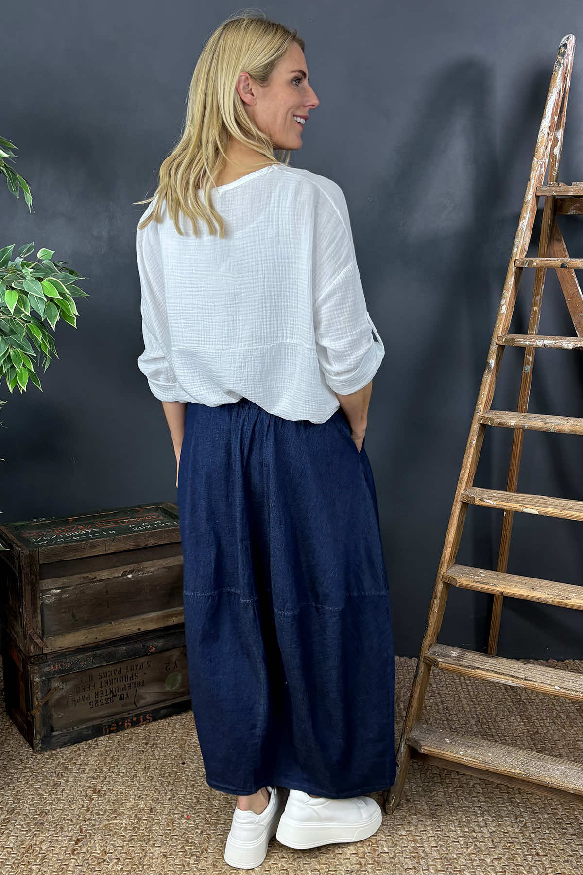 Branwen Denim Skirt Dark Denim