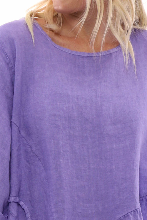 Lanton Linen Dress Lilac - Image 5