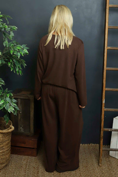 Rehema Wide Leg Trousers Cocoa - Image 4