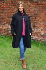 Martina Coat Black Black - Martina Coat Black