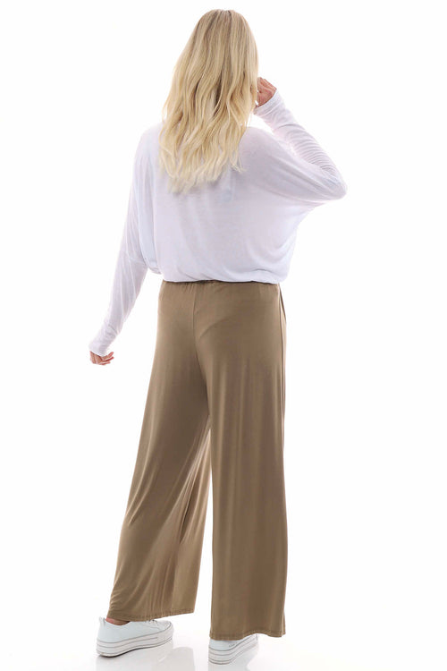 Alessia Cotton Trousers Camel - Image 4
