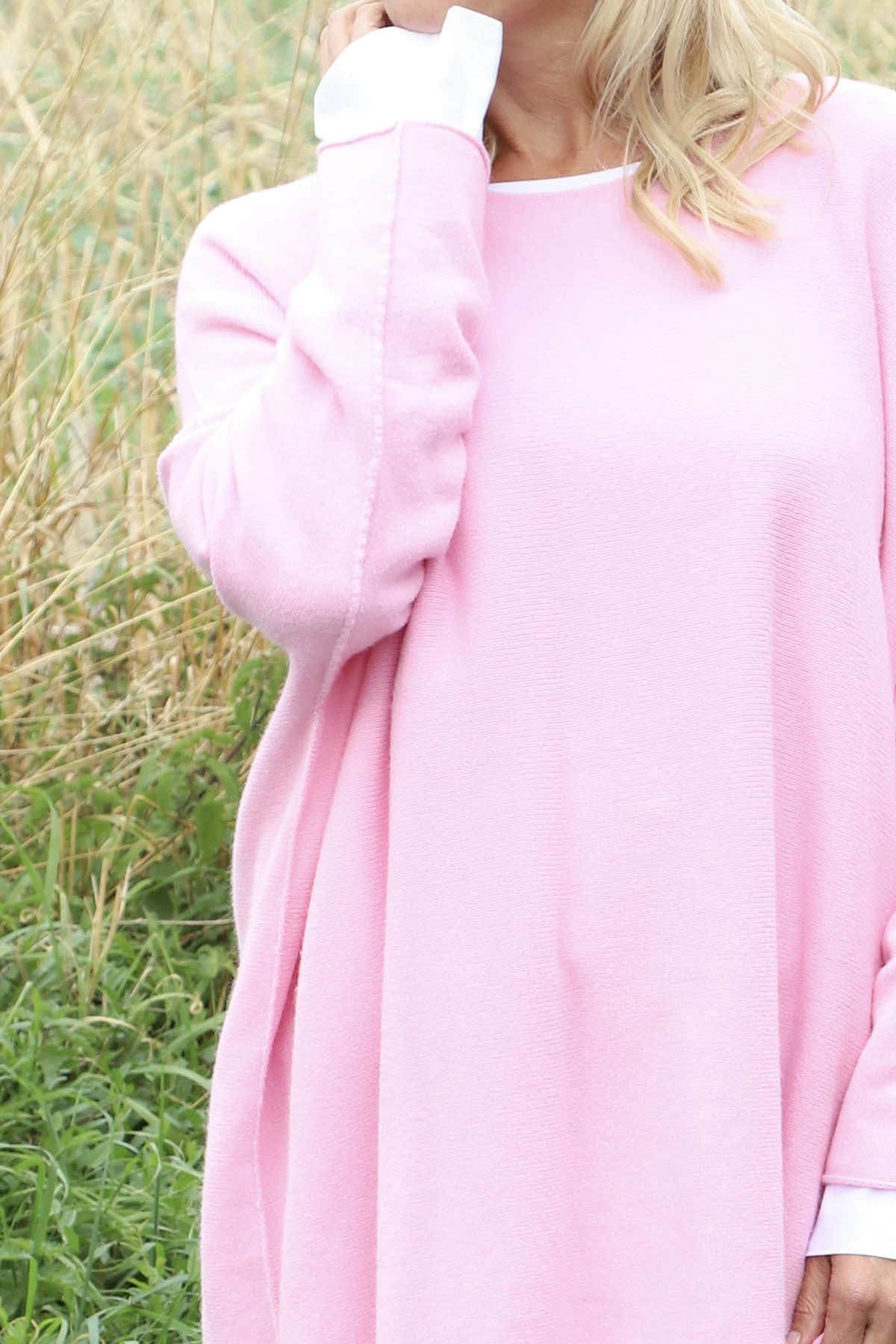 Leah Knitted Jumper Pink