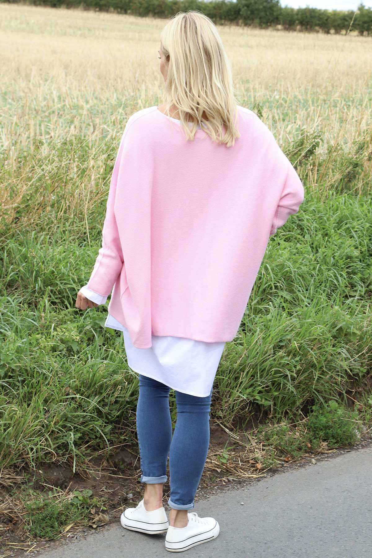 Leah Knitted Jumper Pink