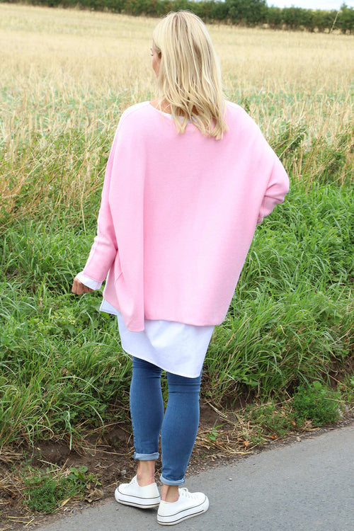 Leah Knitted Jumper Pink - Image 4