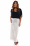 Hollis Sequin Skirt White