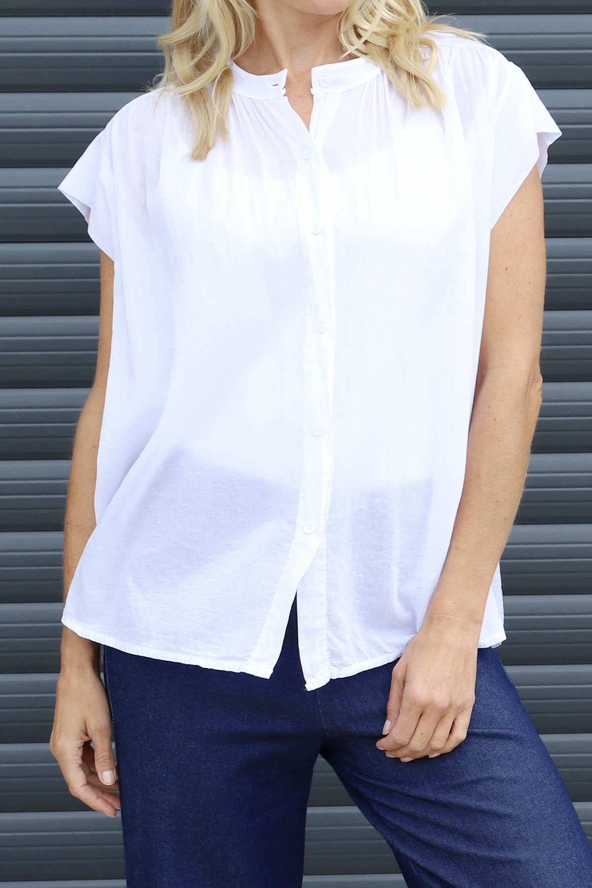 Irena Cotton Blouse White