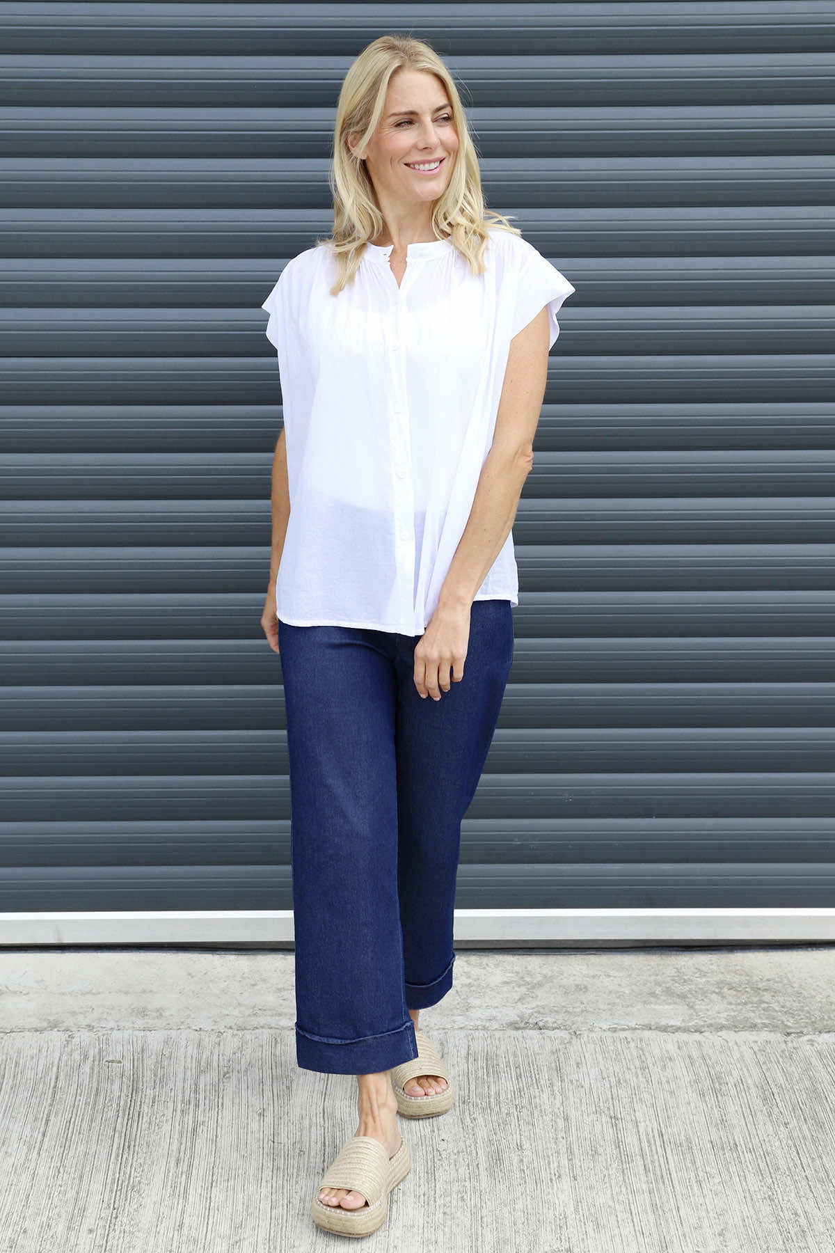 Irena Cotton Blouse White