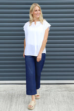 Irena Cotton Blouse White White - Irena Cotton Blouse White