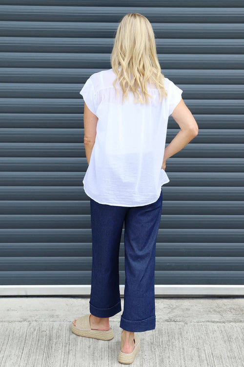 Irena Cotton Blouse White - Image 4