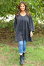 Beverley Oversize Knitted Top Charcoal