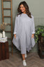 Brianne Long Sleeve Cotton Dress Marl Grey