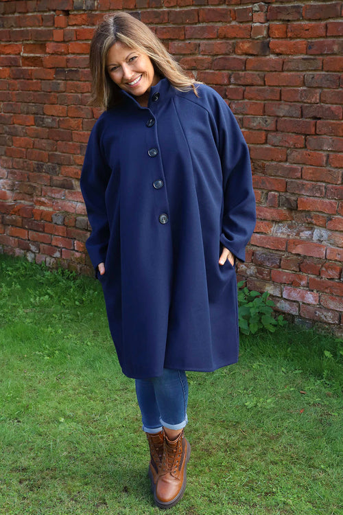 Martina Coat Navy - Image 3