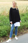 Leah Knitted Jumper Black