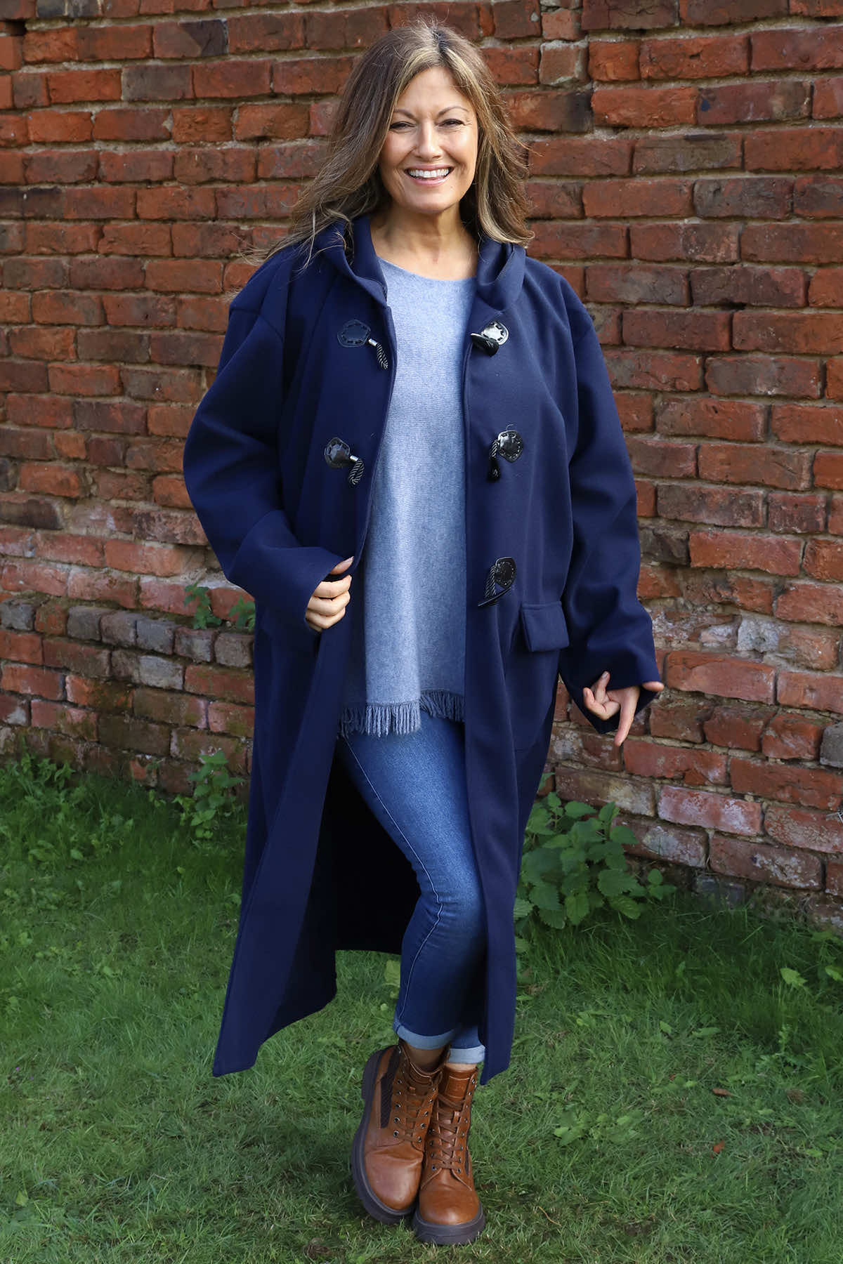 Leonarda Duffle Coat Navy
