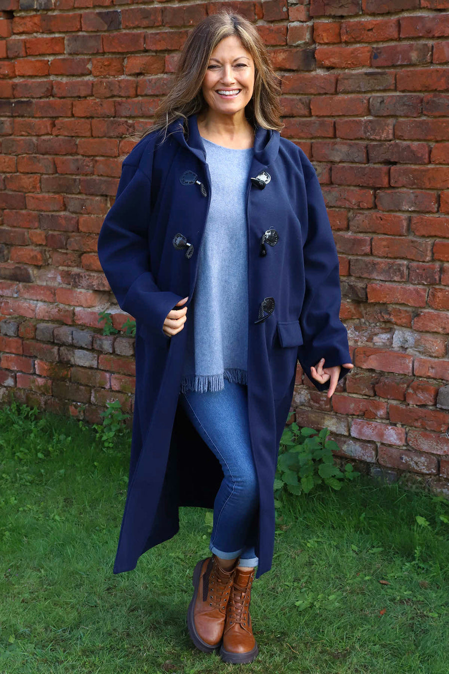 Leonarda Duffle Coat Navy