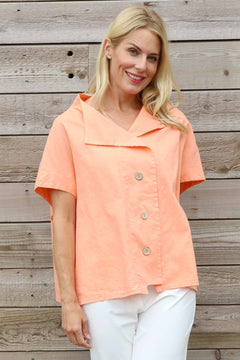 Sabella Linen Shirt Orange