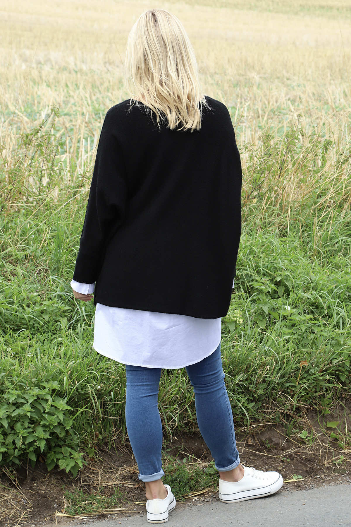 Leah Knitted Jumper Black