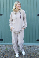 Alexandra Hooded Top Camel Camel - Alexandra Hooded Top Camel