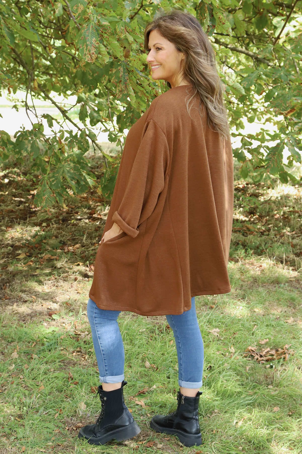 Beverley Oversize Knitted Top Camel