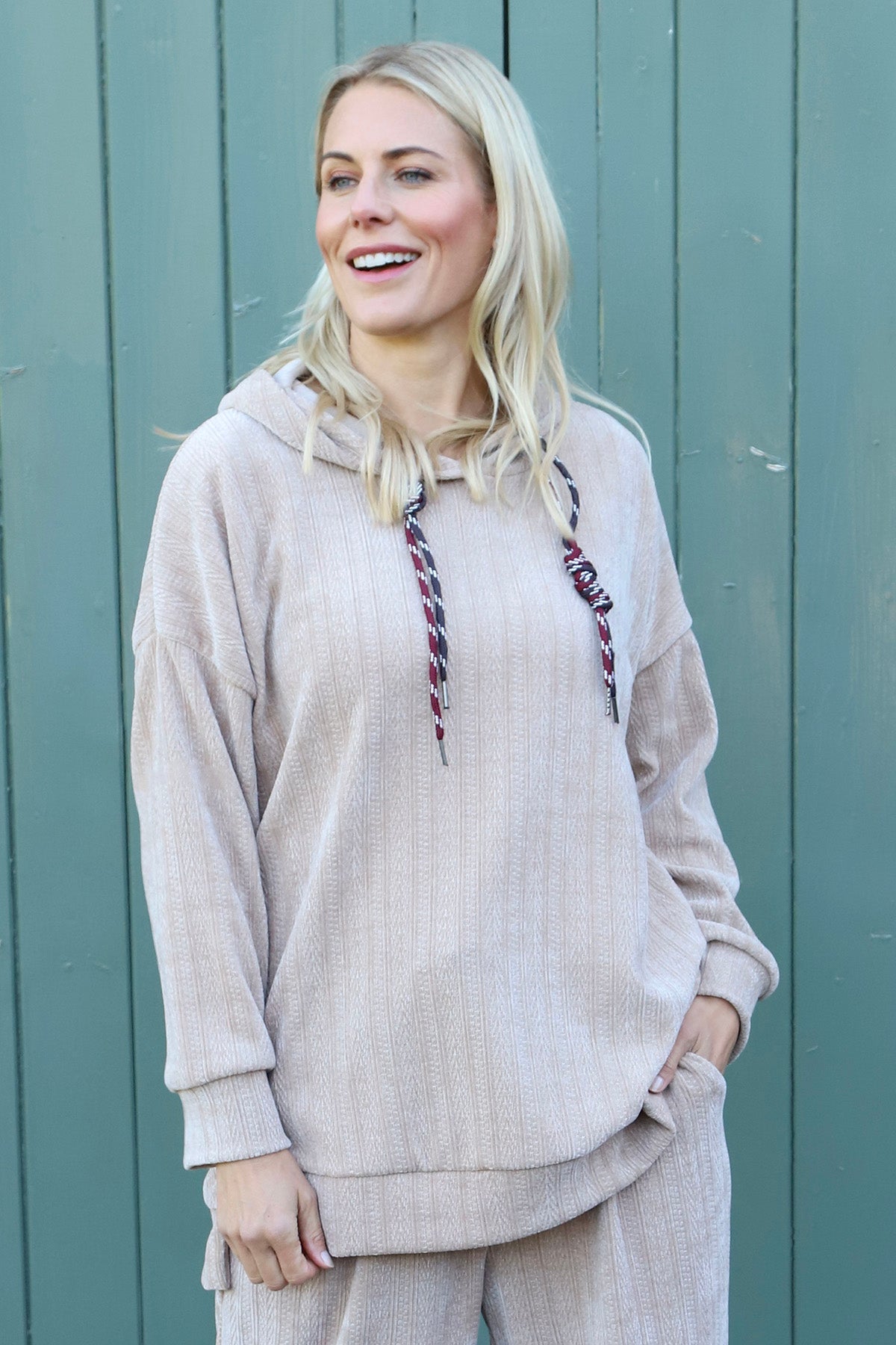 Alexandra Hooded Top Camel