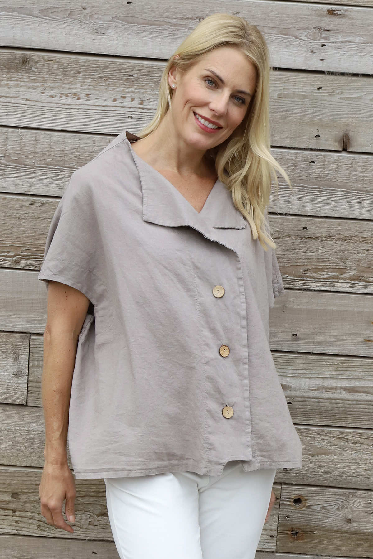Sabella Linen Shirt Mocha
