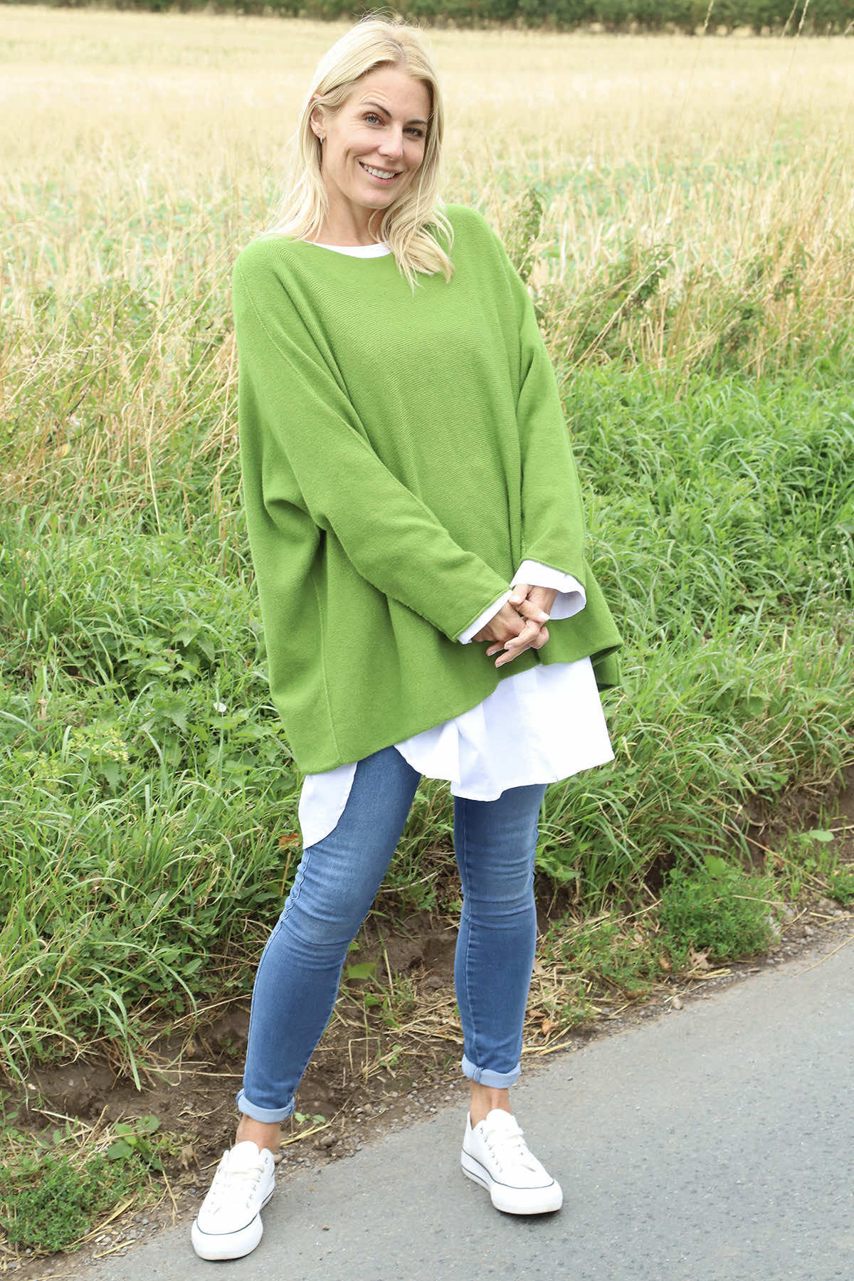 Leah Knitted Jumper Olive