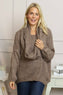 Baylin Scarf Knitted Jumper Mocha