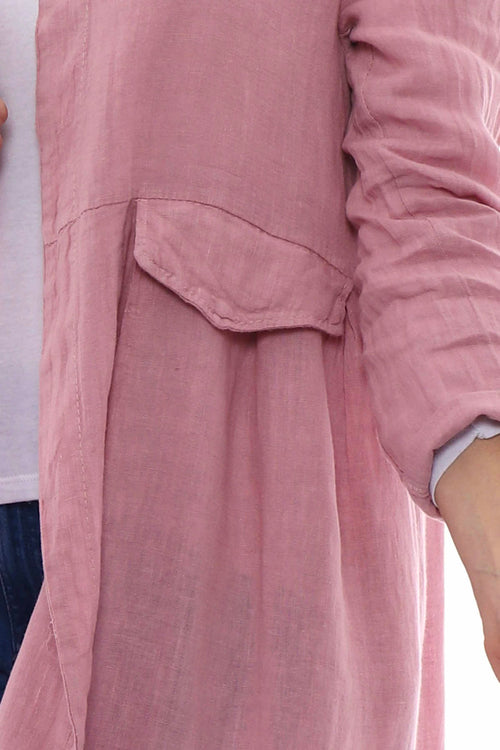 Kapri Linen Jacket Pink - Image 4
