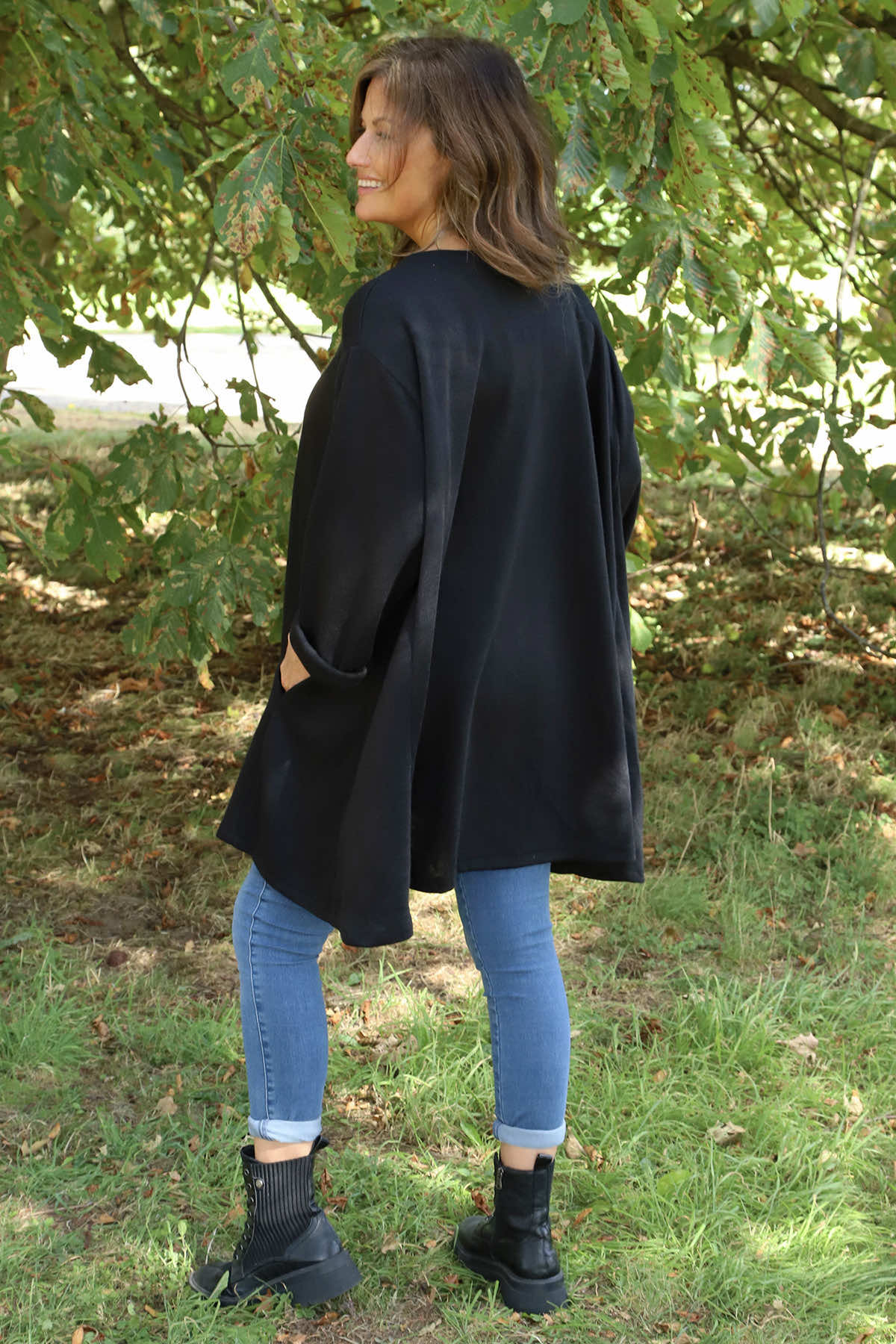 Beverley Oversize Knitted Top Black