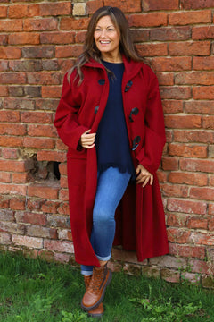 Leonarda Duffle Coat Wine