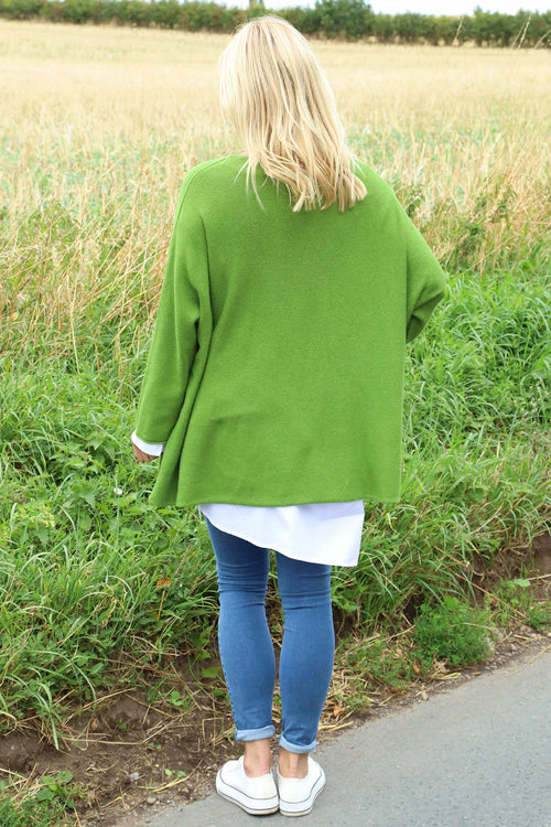 Leah Knitted Jumper Olive - Image 4