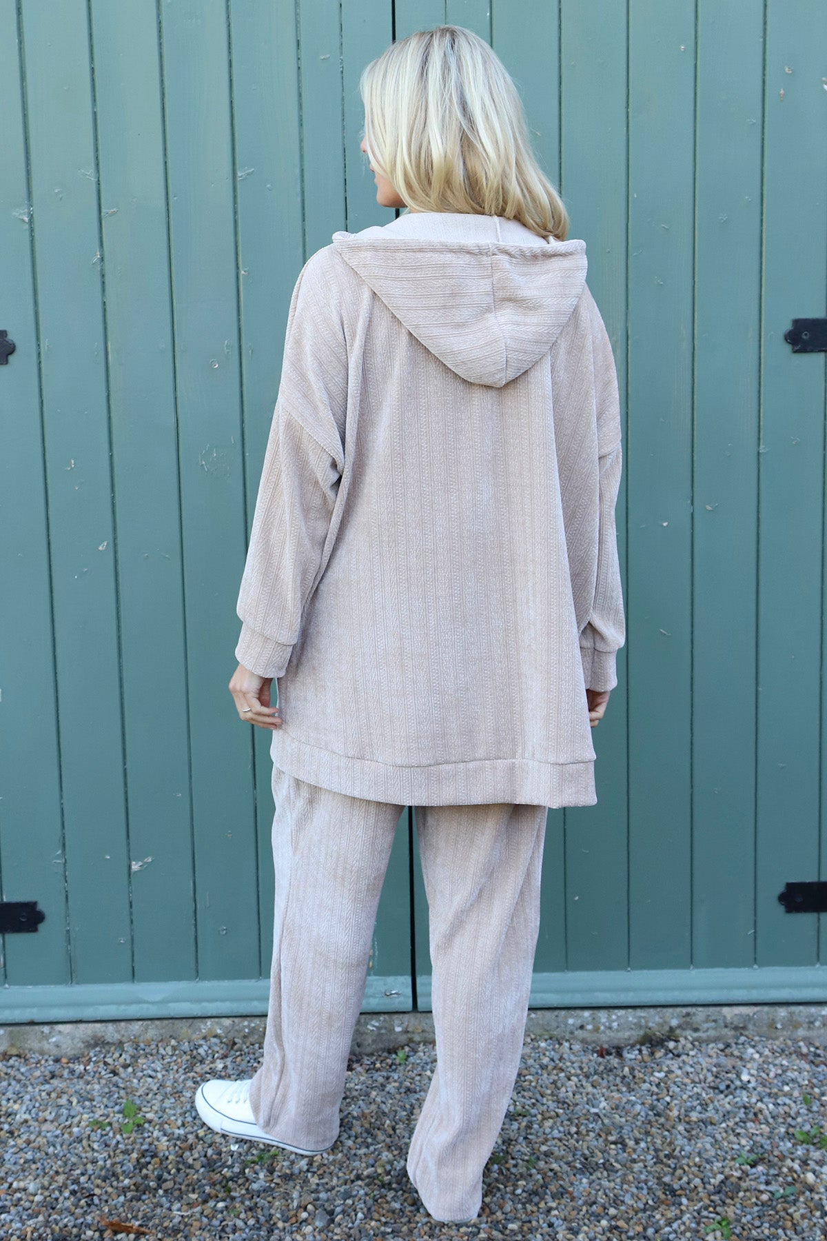 Hermione Zip Hooded Top Camel