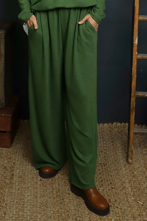 Rehema Wide Leg Trousers Green